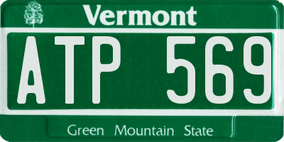 VT license plate ATP569