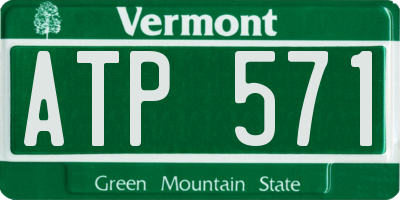 VT license plate ATP571