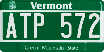VT license plate ATP572