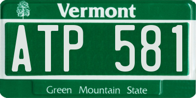 VT license plate ATP581