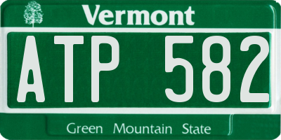 VT license plate ATP582