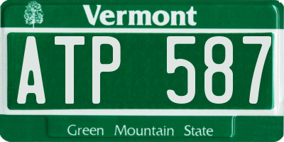 VT license plate ATP587