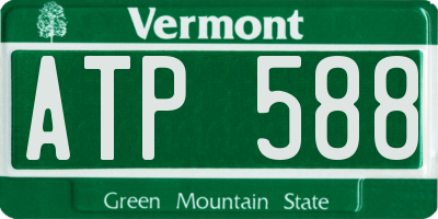 VT license plate ATP588
