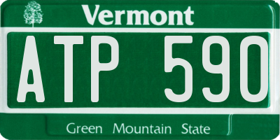 VT license plate ATP590