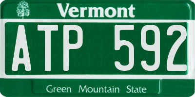 VT license plate ATP592