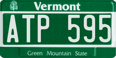 VT license plate ATP595