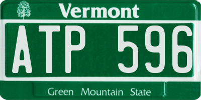 VT license plate ATP596