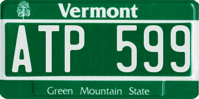 VT license plate ATP599