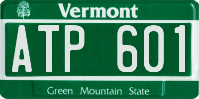 VT license plate ATP601
