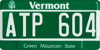VT license plate ATP604