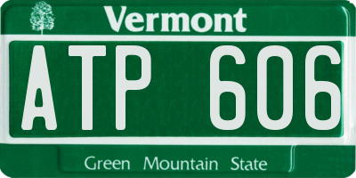 VT license plate ATP606
