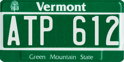 VT license plate ATP612
