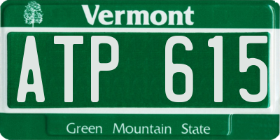 VT license plate ATP615