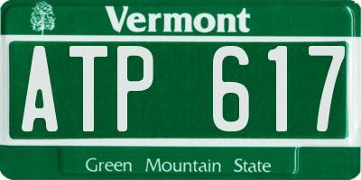 VT license plate ATP617