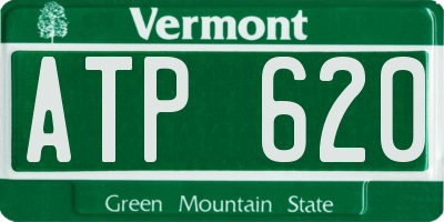 VT license plate ATP620
