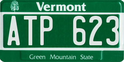 VT license plate ATP623