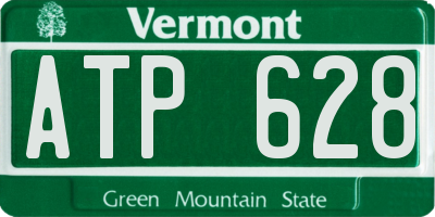 VT license plate ATP628