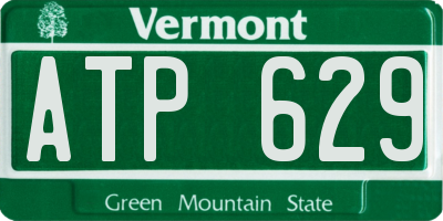 VT license plate ATP629