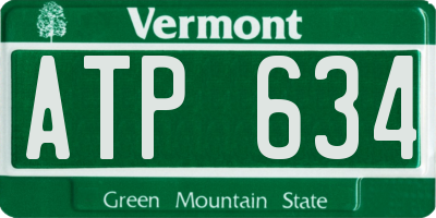 VT license plate ATP634