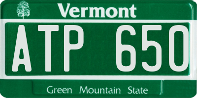 VT license plate ATP650