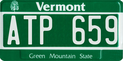 VT license plate ATP659