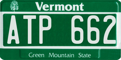 VT license plate ATP662