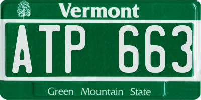 VT license plate ATP663