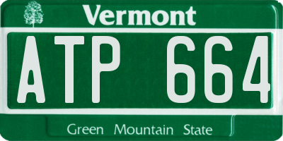 VT license plate ATP664