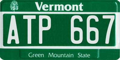 VT license plate ATP667