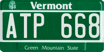VT license plate ATP668