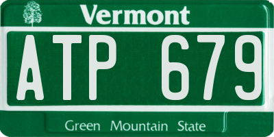 VT license plate ATP679