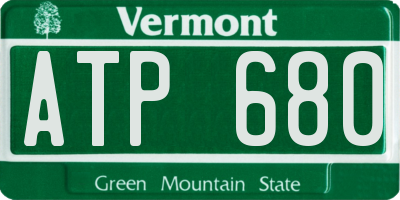VT license plate ATP680
