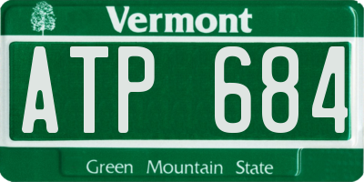 VT license plate ATP684