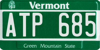 VT license plate ATP685