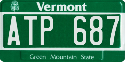 VT license plate ATP687