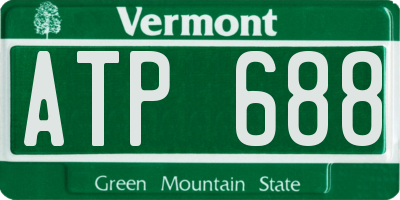 VT license plate ATP688
