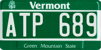 VT license plate ATP689