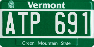 VT license plate ATP691