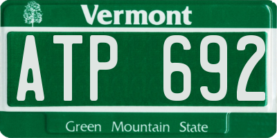 VT license plate ATP692