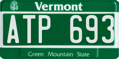 VT license plate ATP693