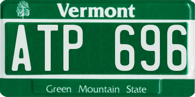 VT license plate ATP696