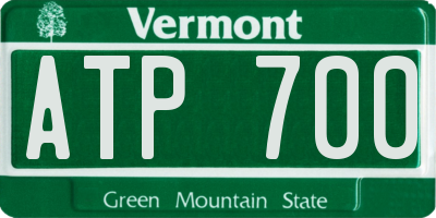 VT license plate ATP700