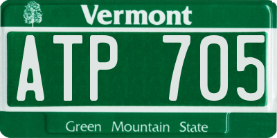 VT license plate ATP705