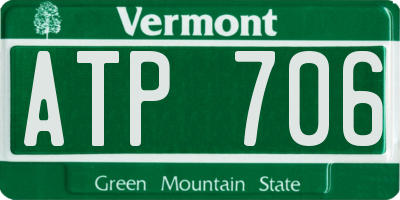 VT license plate ATP706
