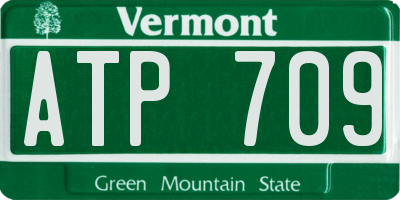 VT license plate ATP709