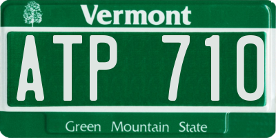 VT license plate ATP710