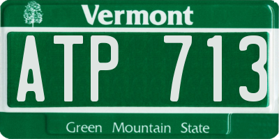 VT license plate ATP713