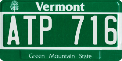 VT license plate ATP716