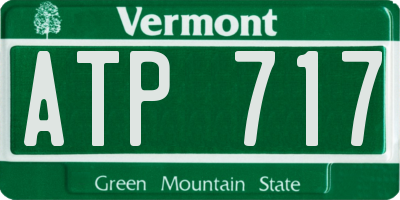 VT license plate ATP717
