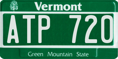 VT license plate ATP720
